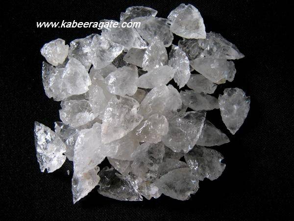 Crystal Quartz Arrowheads